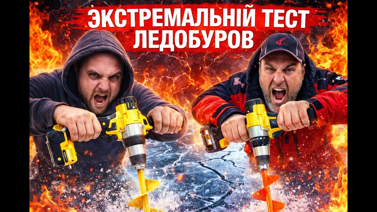 🔥 КИТАЙСКИЙ vs РОССИЙСКИЙ ЛЕДОБУР — КТО ВЫЖИВЕТ В 1 МЕТРЕ ЛЬДА? Самый жёсткий тест ледобуров на льду