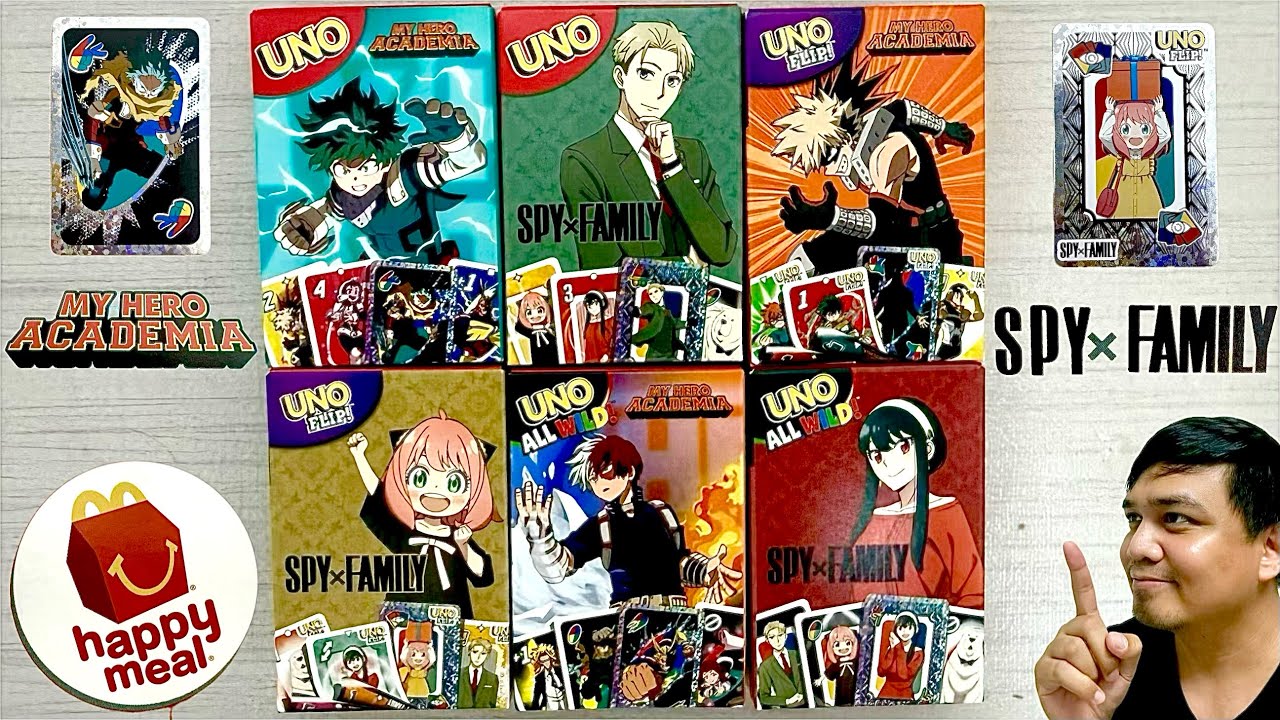 McDonald&rsquo;s Happy Meal UNO x Anime MY HERO ACADEMIA | SPY x FAMILY March 2026 Unboxing ASMR