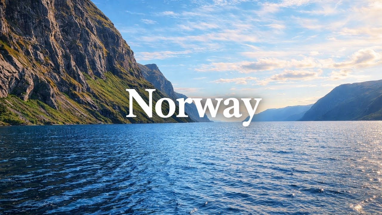 1 Hour Relaxation | Norwegian Fjords & Piano Melodies