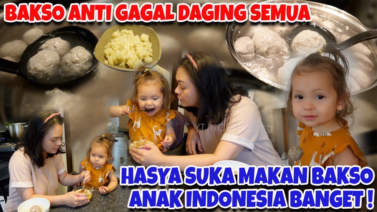 DAPUR BARU MAKIN SEMANGAT BEBIKINAN, BAKSO DAGING 100% ALA MAMA HASYA BIKIN ANAK LAHAP!!!