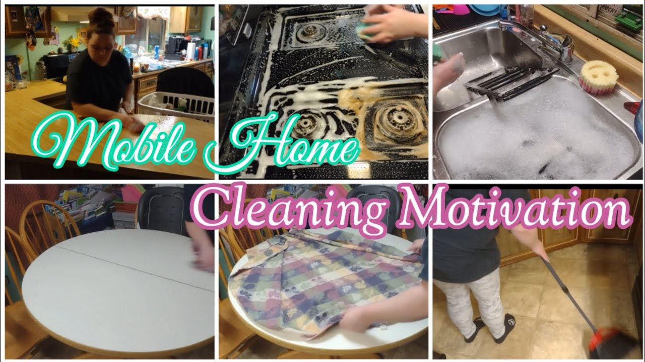 single wide mobile home CLEANING MOTIVATION | clean with me