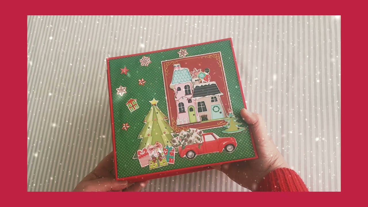 Présentation album de Noël #scrapbooking #popupalbum