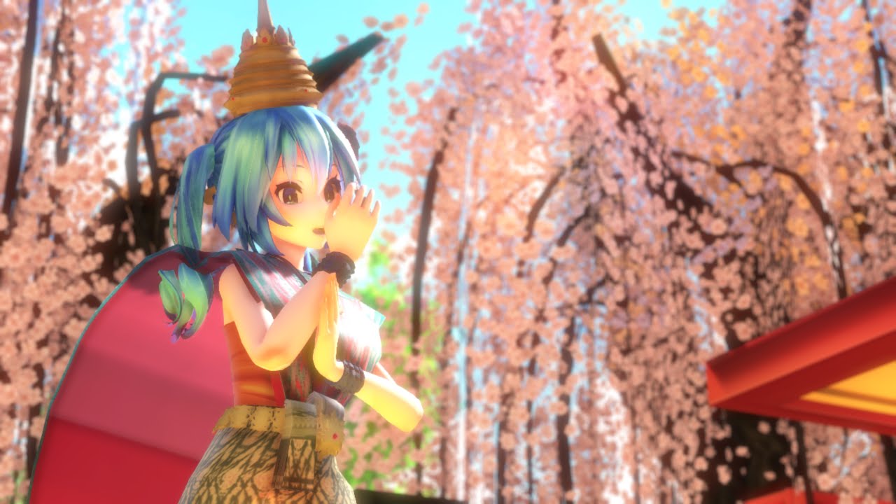 【MMD】Yume to Hazakura 夢と葉桜 【TDA Miku Thailand】