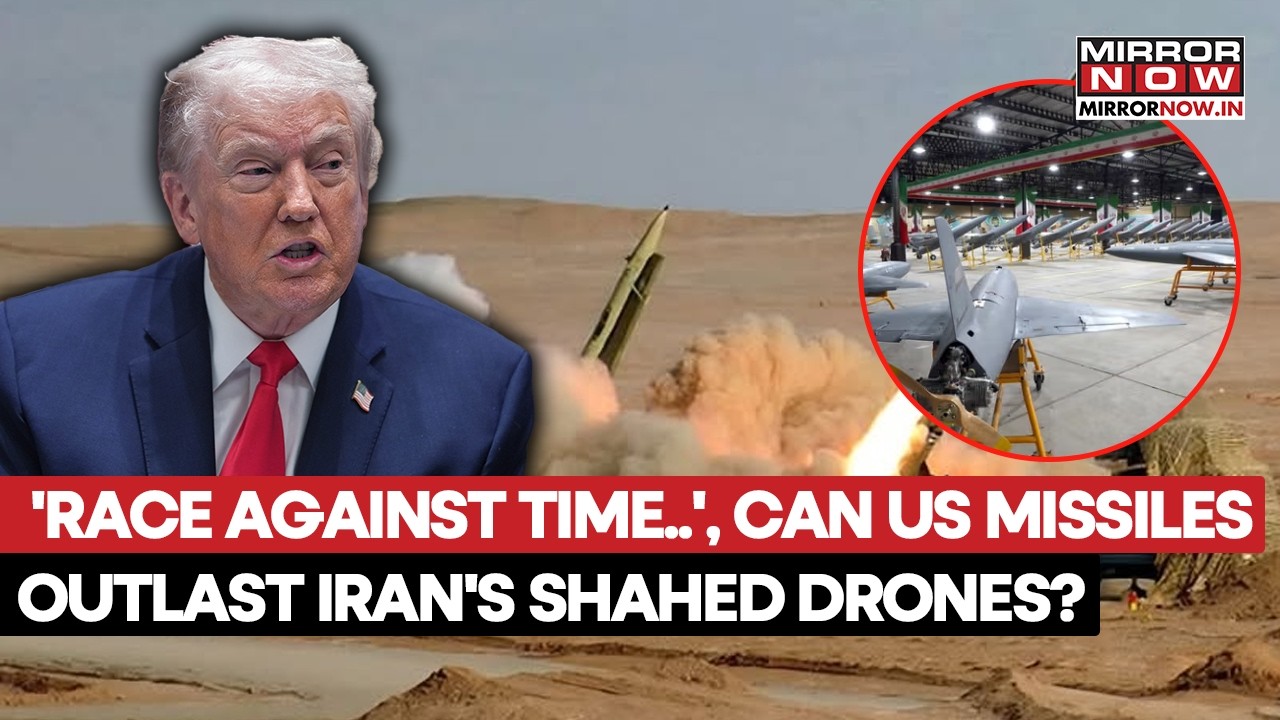 US Commander Warns Of Race Against Time; Can US Missiles Outlast Iran's Shahed Drones? Watch