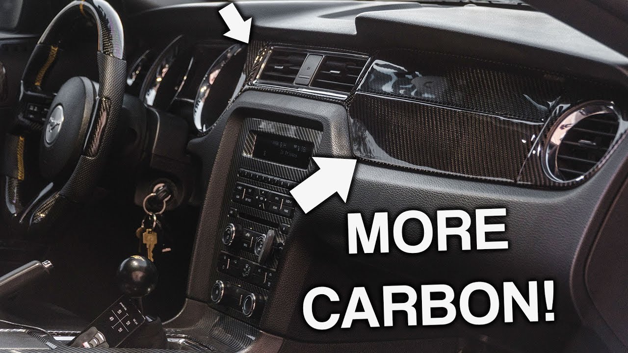 CHEAP Carbon Fiber Dash Kit for 10-14 Mustangs! Dyna Performance Carbon