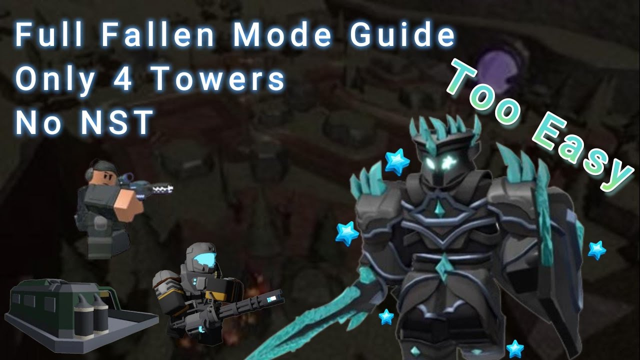 How to Easily Solo Fallen Mode With No Special Towers TDS! (2025)