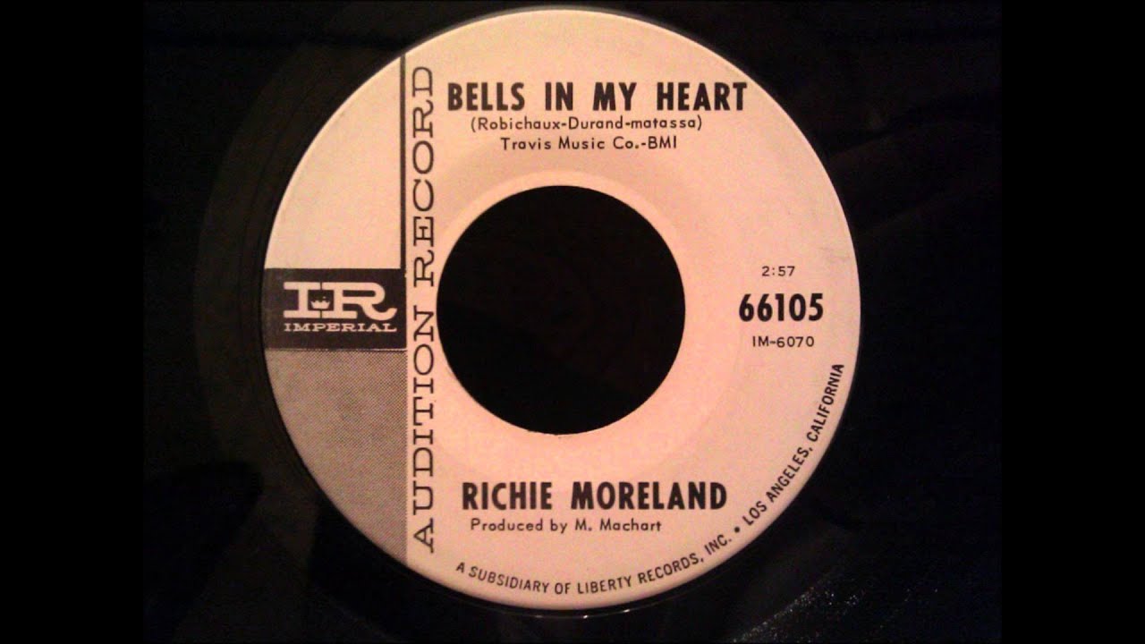 LITTLE RICHARD MORELAND AND THE PYRAMIDS - BELLS IN MY HEART / MAILMAN BLUES -PICTURE 7722