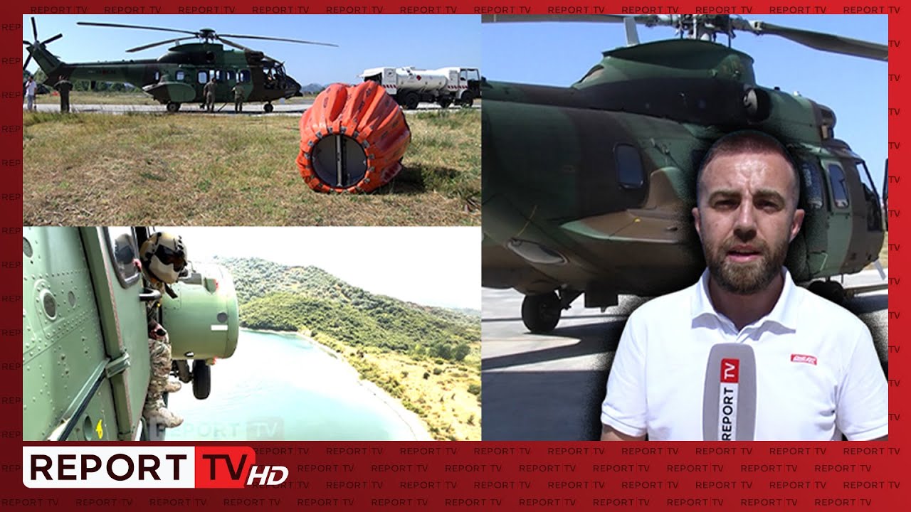 Report Tv në bordin e helikopterit “Cougar” gjatë luftës me flakët në Delvinë! Beteja e pilotëve...
