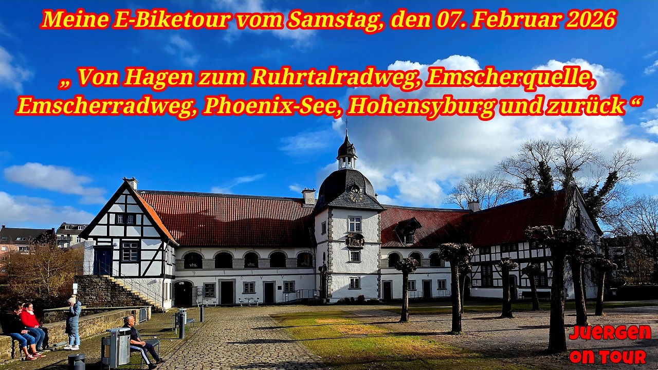 07.02.2026 – E-Biketour „ Von Hagen zum Ruhrtalradweg, Emscherquelle, Emscherradweg, Phoenix-See “
