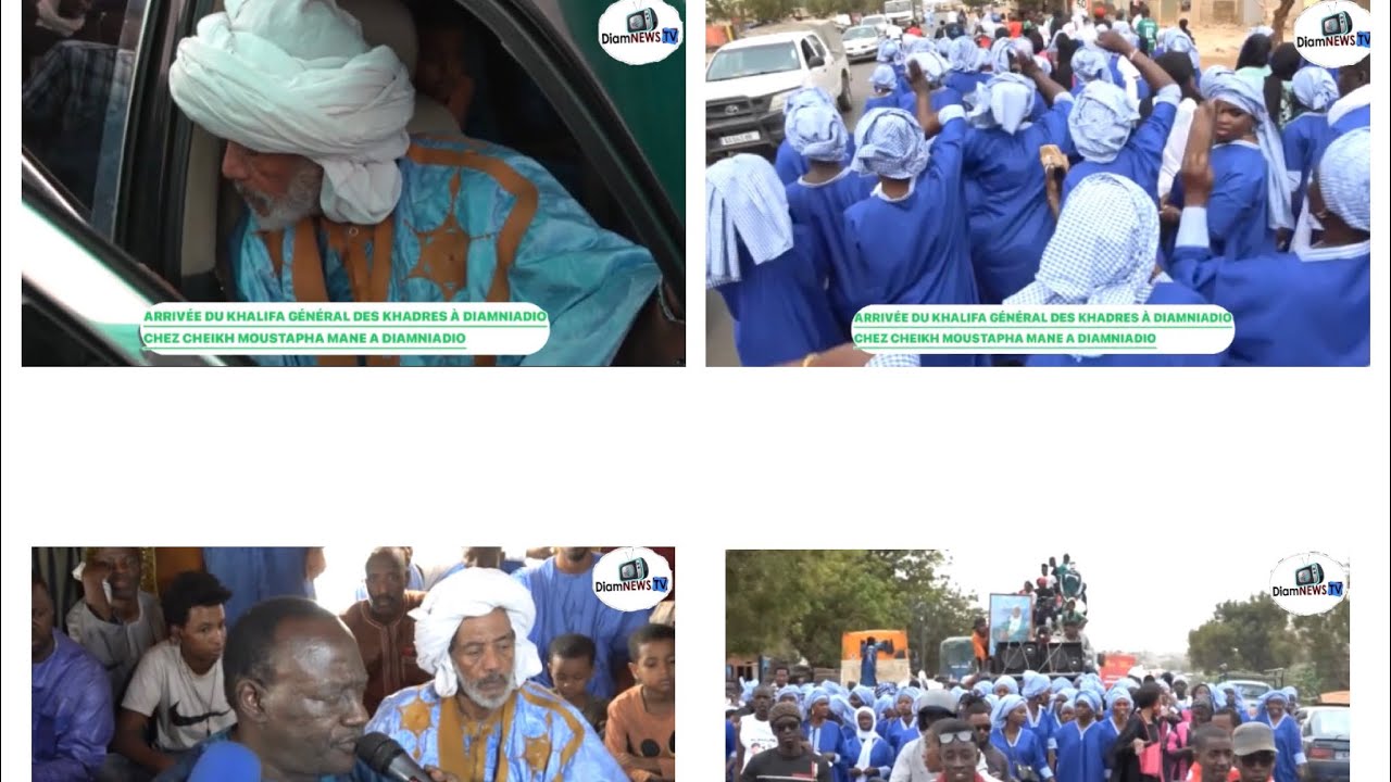 Diamniadio:Le khalif des khadres CHEIKHNA CHEIKH SADBOU MALAYNI chez Cheikh Moustapha Mane…