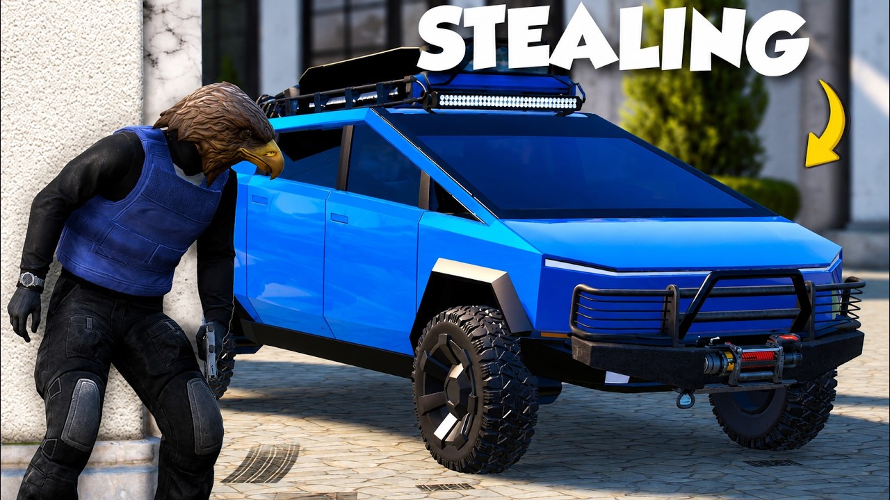Stealing Tesla Cybertruck From Mayor in Gta 5 RP