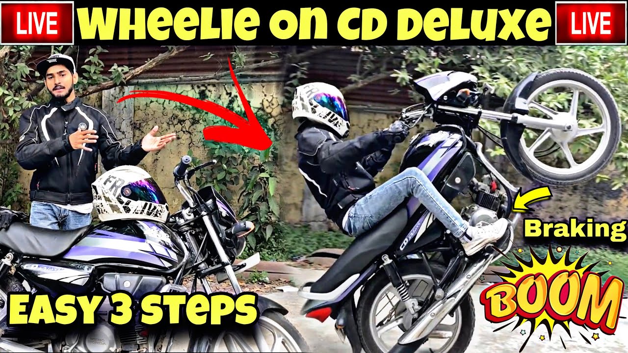 How To Learn Wheelie on HF Deluxe | 100 CC Wheelie Tutorial in Hindi | Wheeile on CD Deluxe 2022