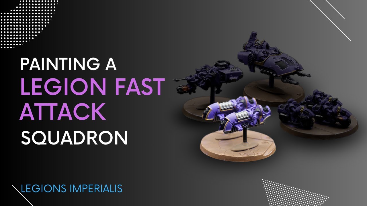 Painting a Perfect Legion Fast Attack Squadron | Legions Imperialis