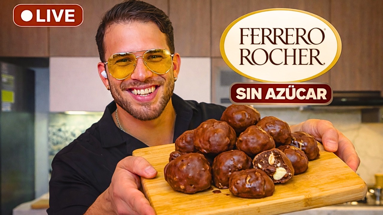 FERRERO ROCHER LOW CARB (SIN AZUCAR) | RECETA EN VIVO @Chefmarkano