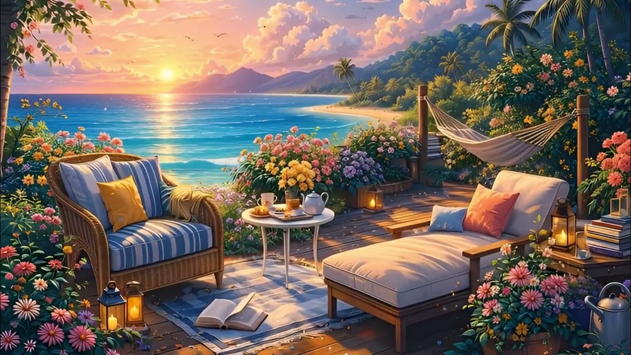 海風花園的慢時光｜治癒系輕音樂｜學習  工作  放鬆助眠背景音