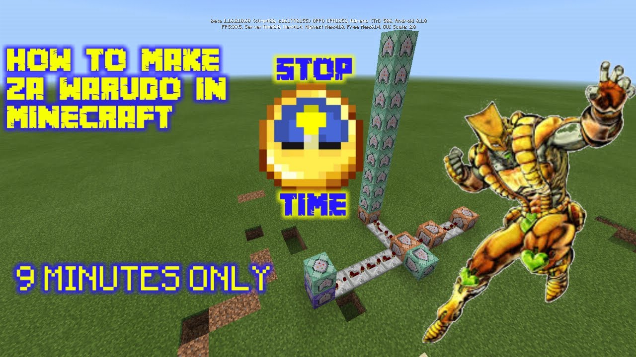 how to make Za Warudo In Minecraft