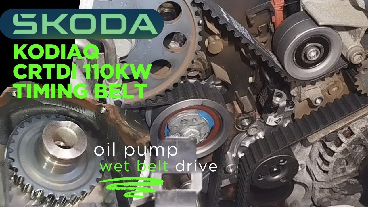 VW AG 2.0TDI 110kW 2021 DTSB timing belt ,electric water pump and oil pump belt replacement.