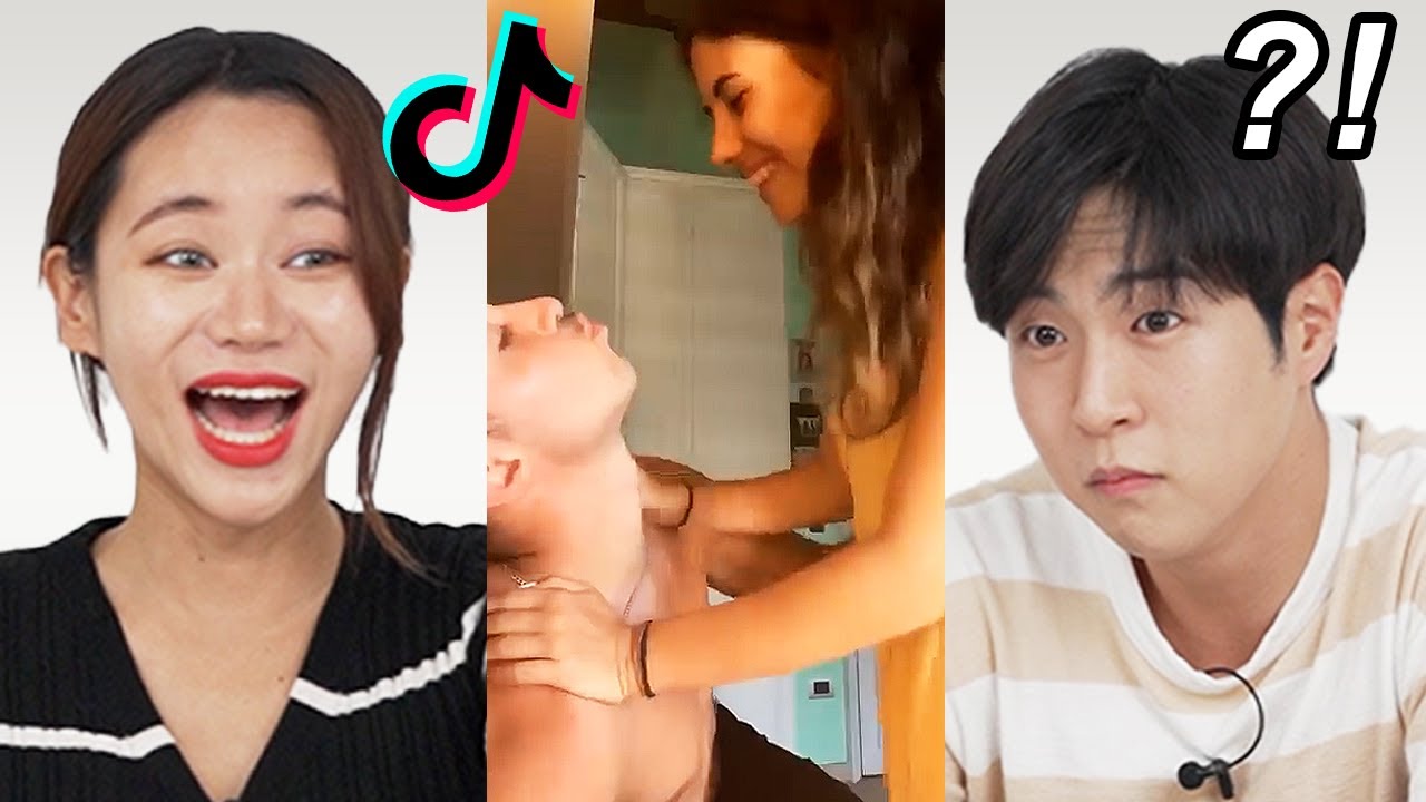 Koreans React To TikTok Flashing My Boyfriend Drop Em Challenge!