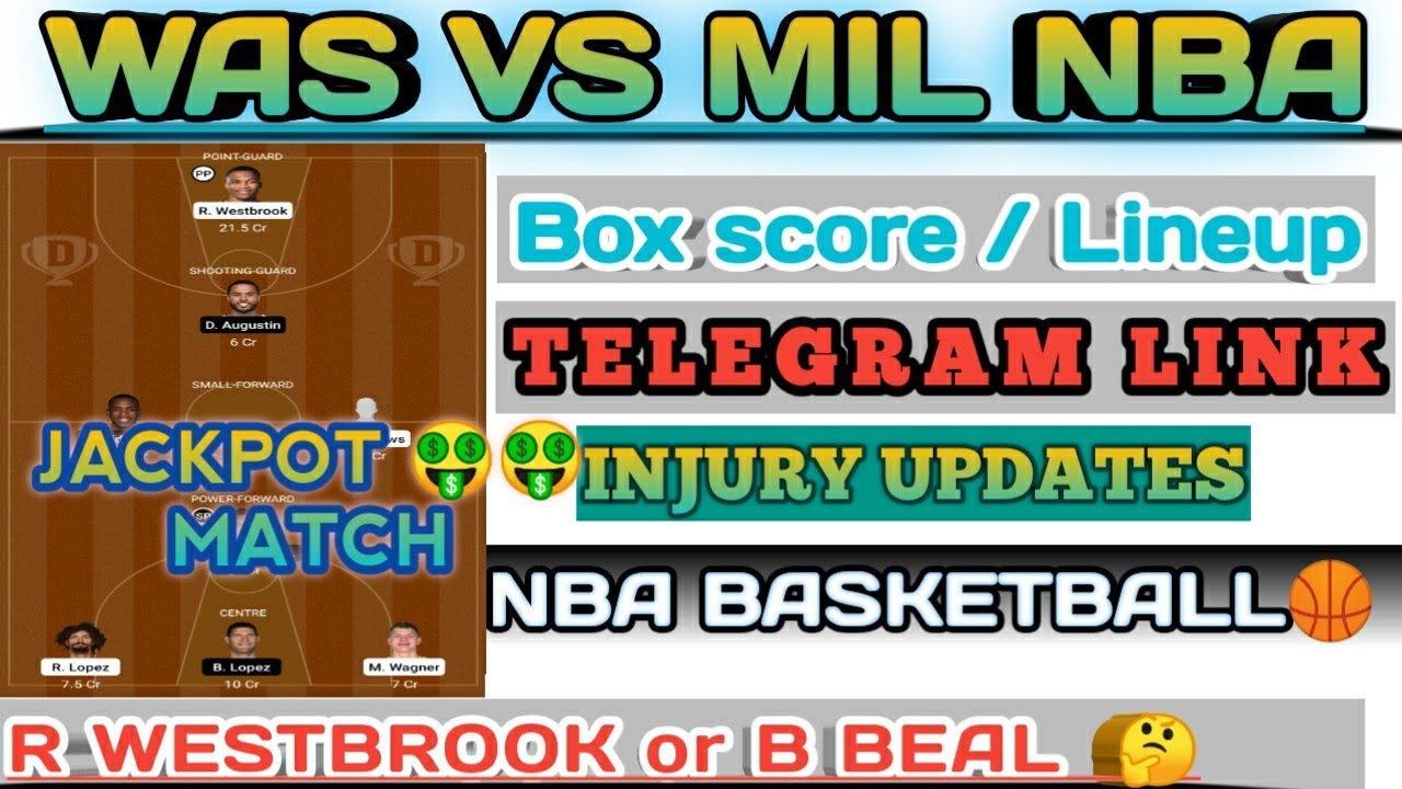 WAS VS MIL | WAS VS MIL DREAM11 BASKETBALL TEAM | WAS VS MIL NBA BASKETBALL DREAM11 TEAM |