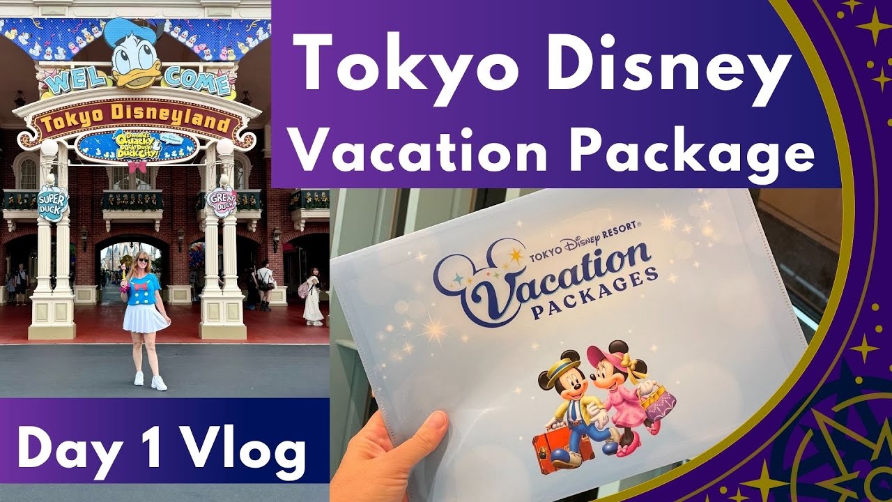 Tokyo Disney Vacation Package Vlog Day 1 Tokyo Disneyland Unlimited Rides, Donald Parade, and More