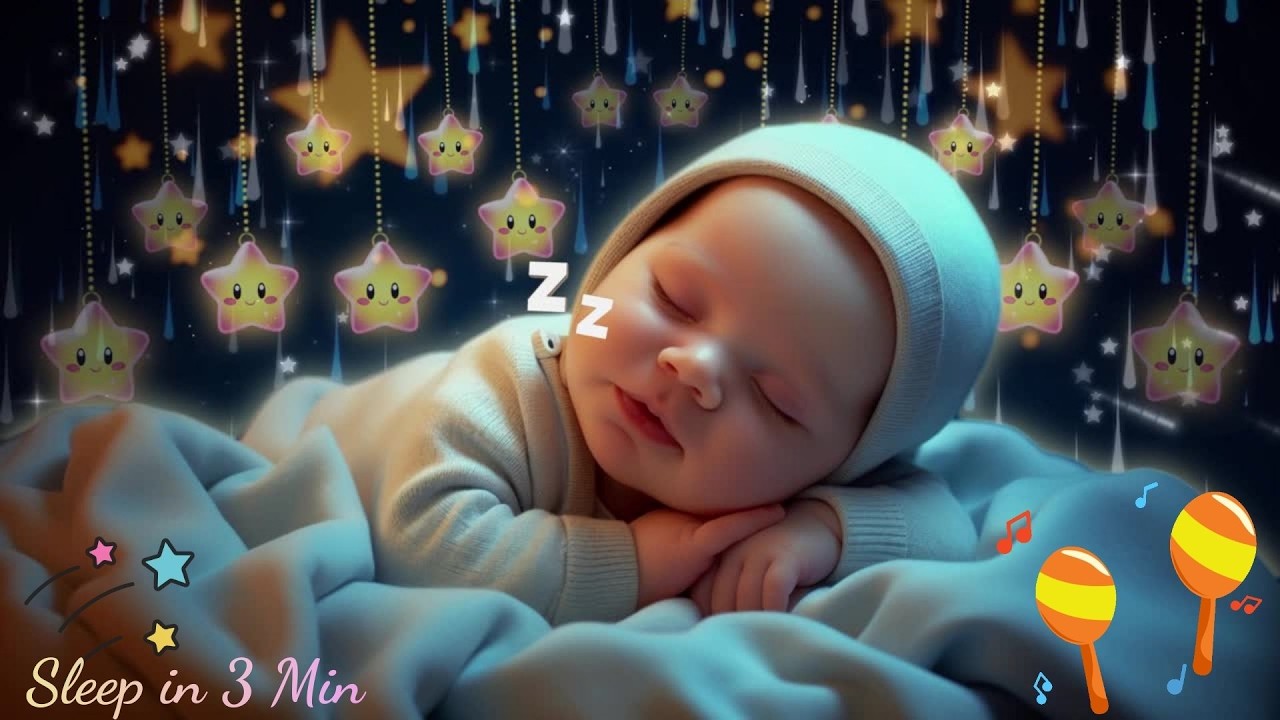 Sleep Instantly in 3 Minutes 💤 Baby Sleep Music | Mozart Brahms Lullabies for Deep Night Rest