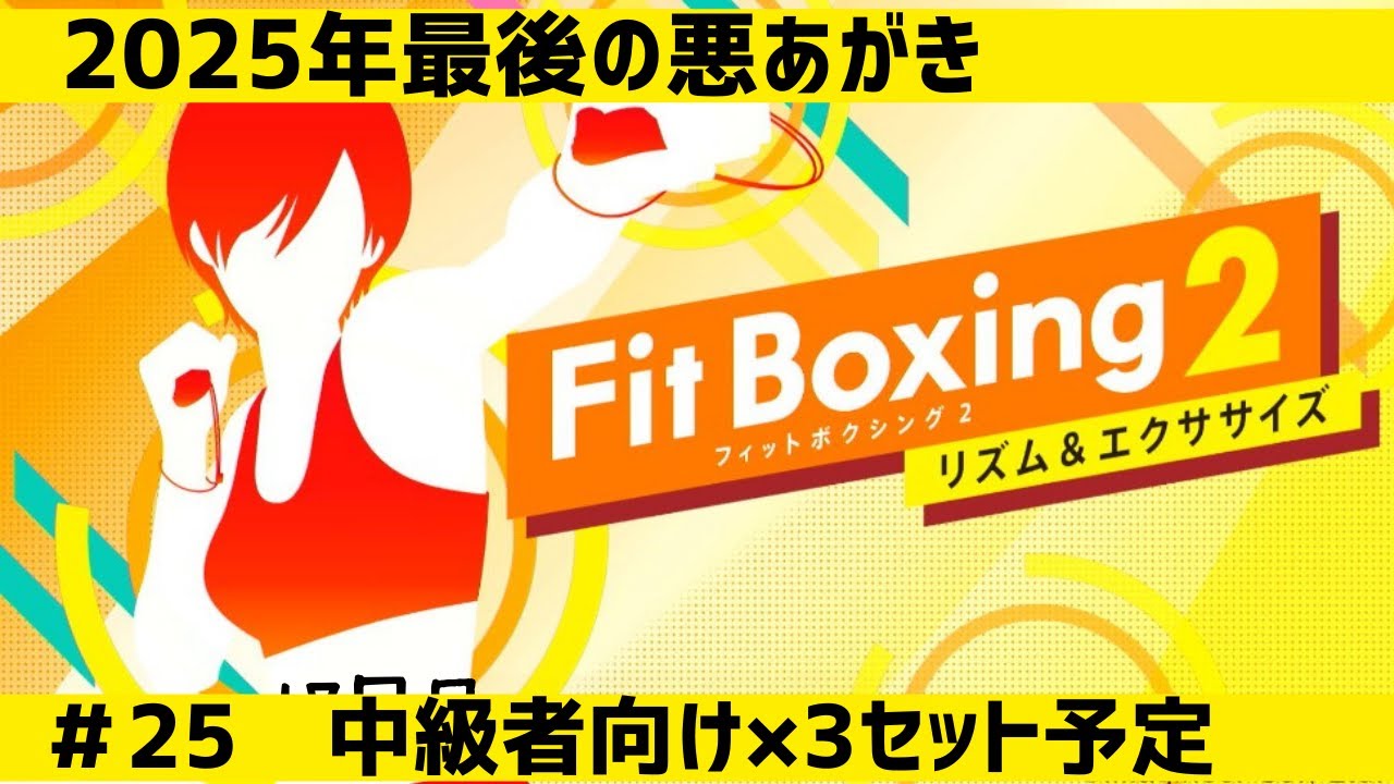 【ダイエット】＃25 今年も残り僅か！なので最後まで悪あがきをするボクササイズ配信【シェイプアップ】【nintendo】【実況】【鬼頭明里】