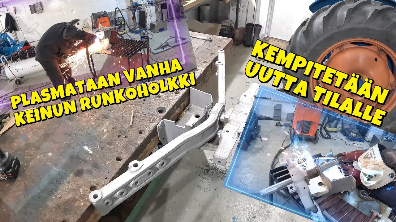 Etuakselikeinun välyksen korjaus Dextaan | Front axle pivot clearance repair for Fordson Dexta