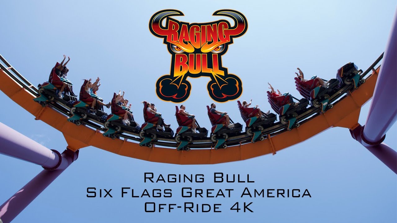 Raging Bull Six Flags Great America Off-Ride 4K