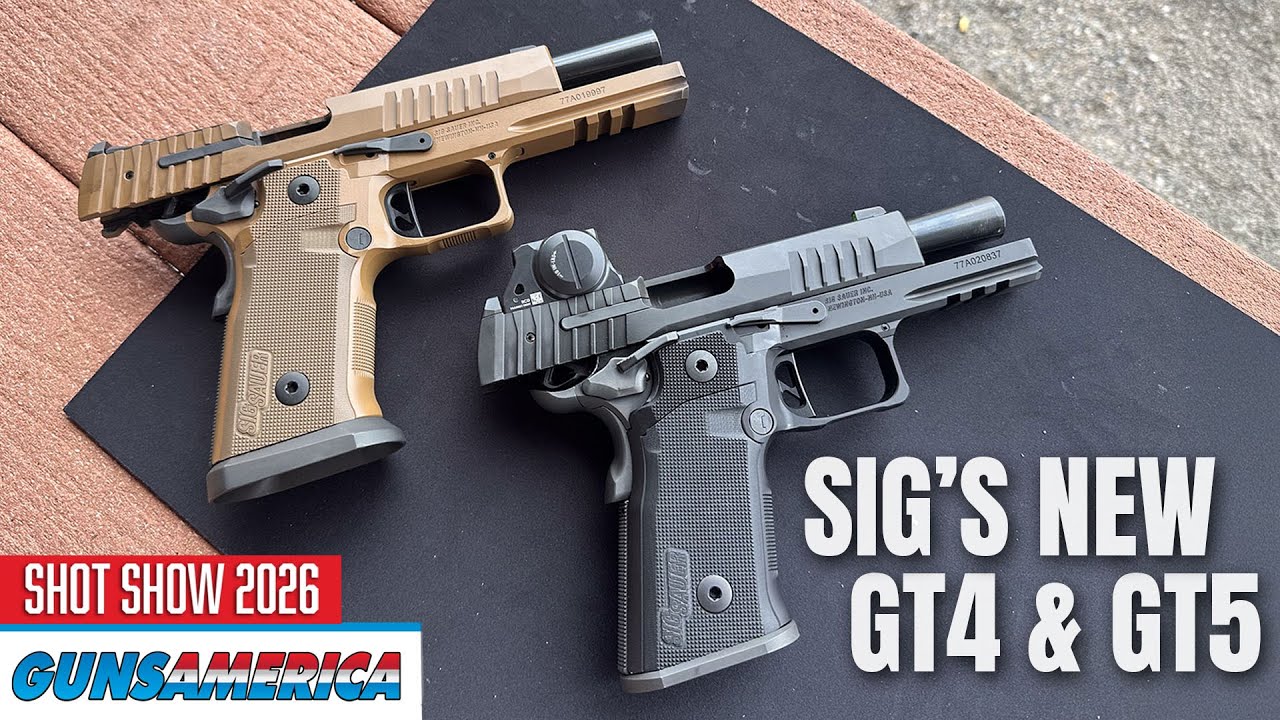 Новые модели SIG Sauer GT5 и GT4 2011 года — выставка SHOT Show 2026.