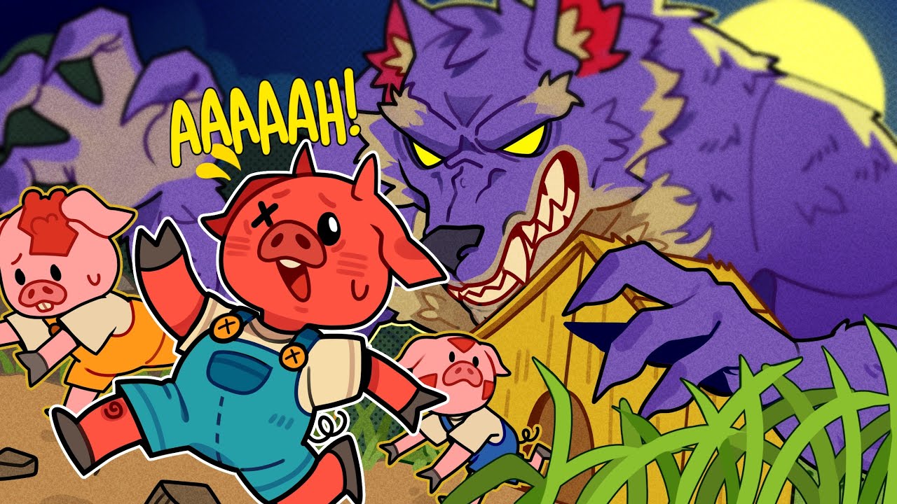 HE HUFF'D AND PUFF'D AND BLEW US ALL...DOWN!!! | Pigs and Wolf (w/ H2O Delirious, Kyle, Squirrel)