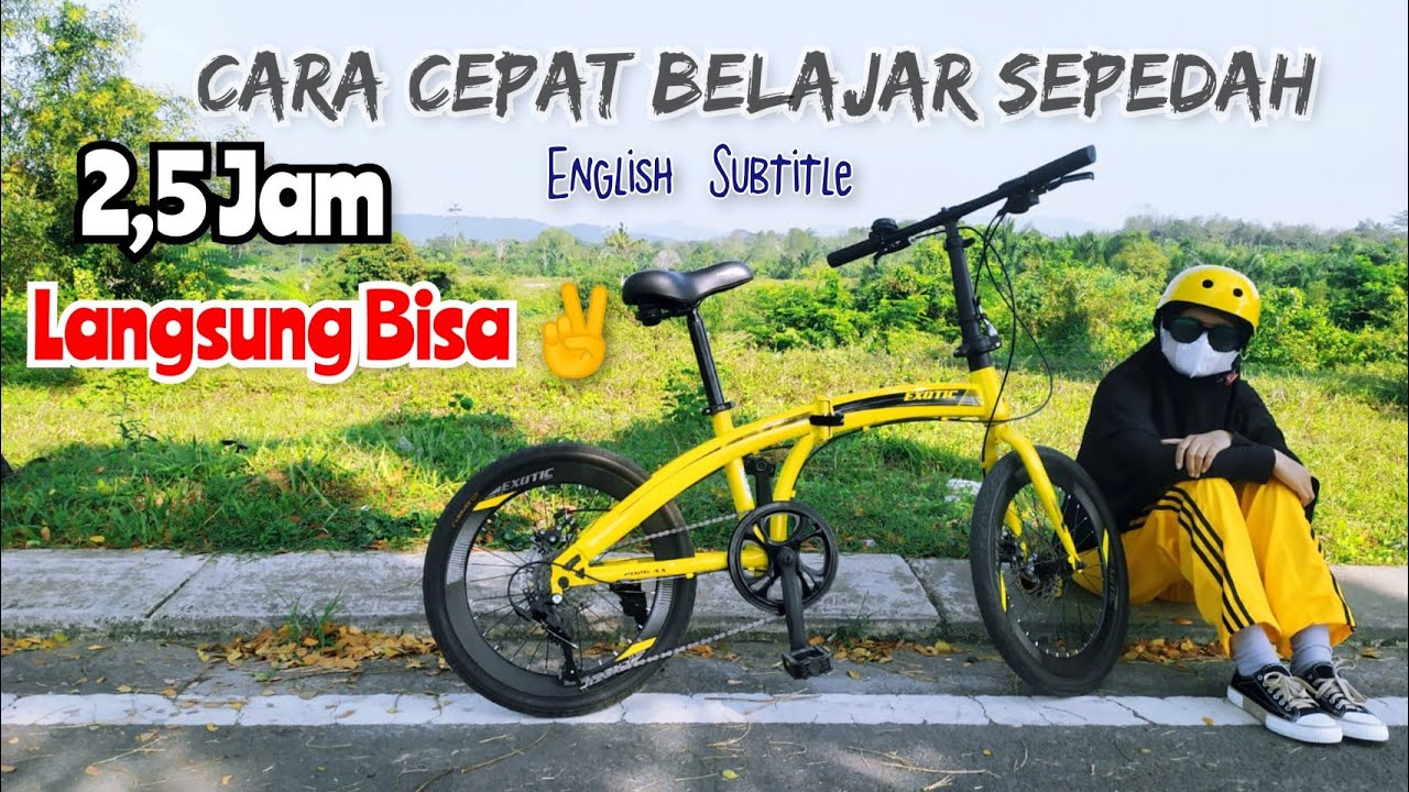 Tutorial Cara Cepat Belajar Sepeda Sehari Bisa | How to Ride a Bike Bicycle in a Day