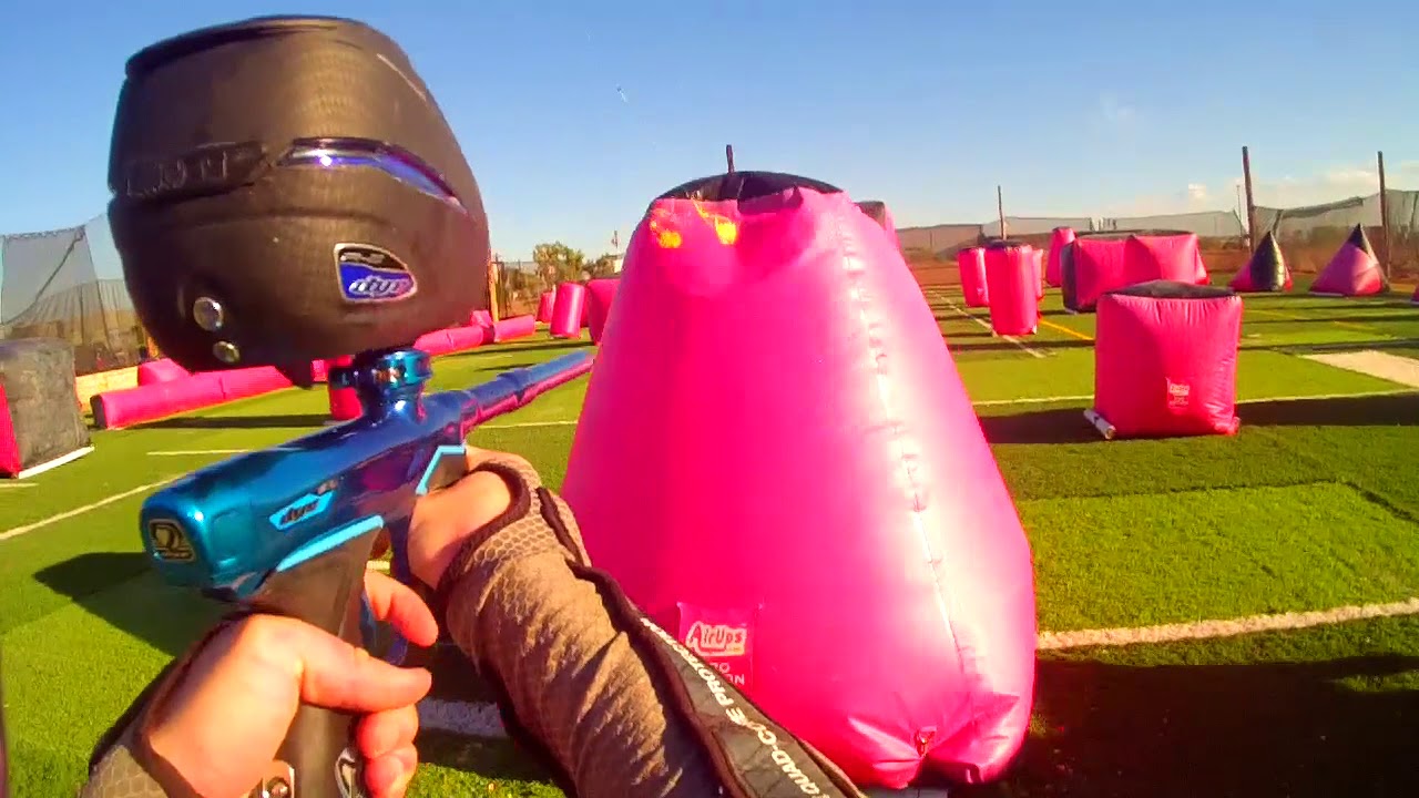 Dye M3 Shooting on the Field with Dye Rotor R2