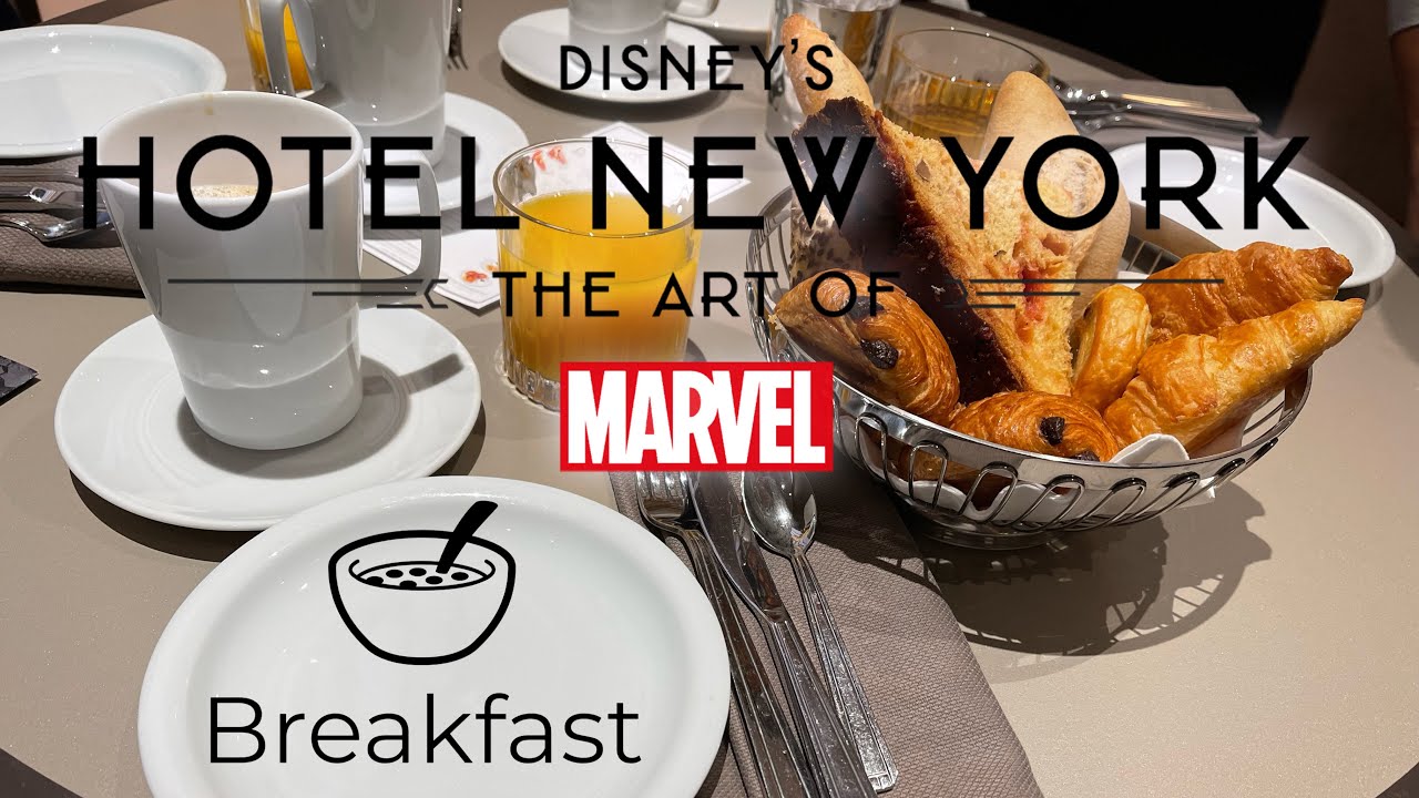Breakfast at Disney's Hotel New York Art of Marvel Empire State Lounge