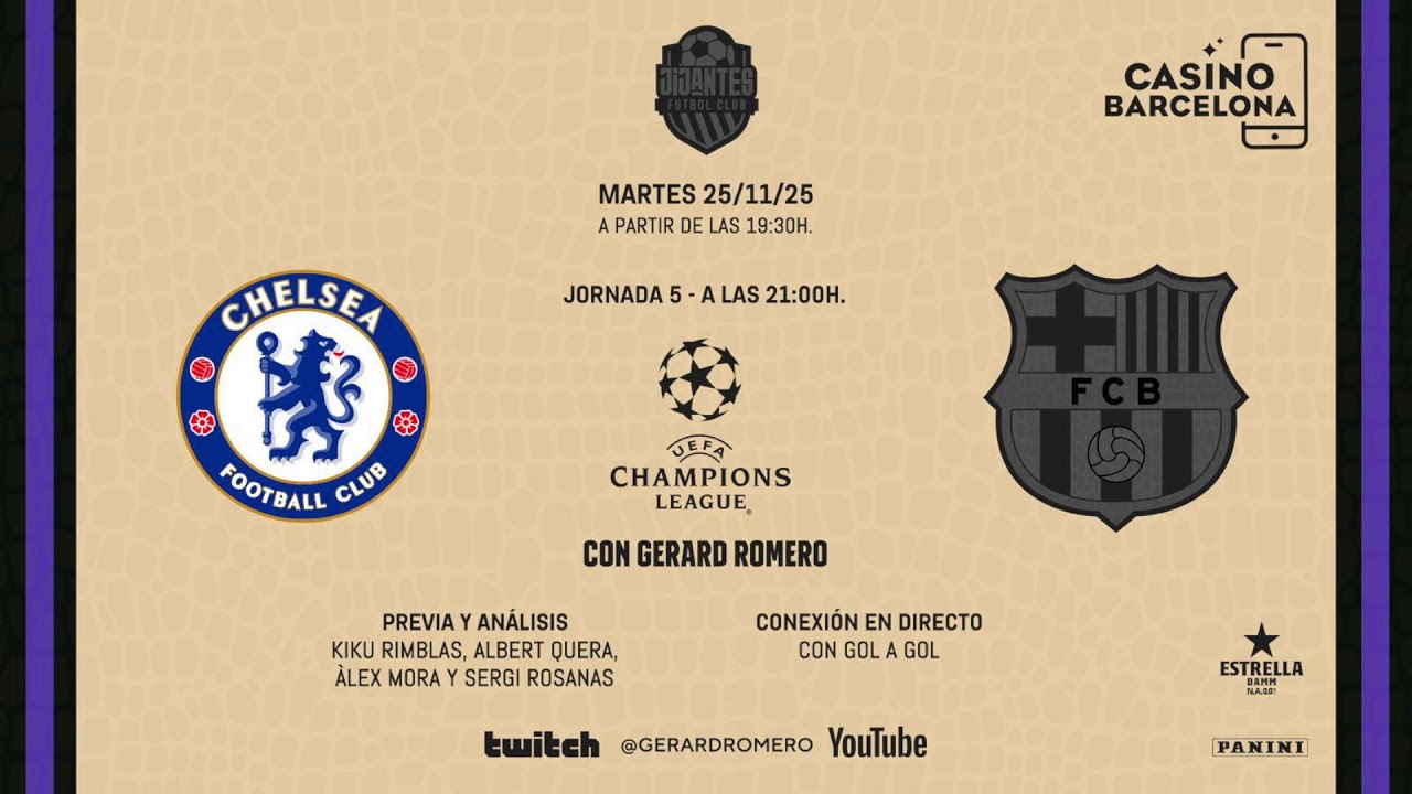 JIJANTES | DIA DE PARTIDAZO! CHELSEA - BARÇA. TERTULIA CON AUTET Y PINTANEL. LA MEDIA INGLESA
