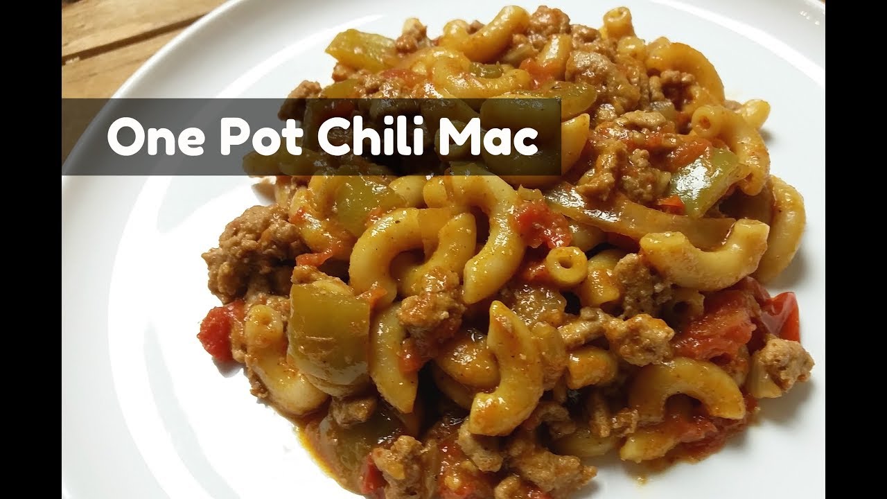One Pot Chili Mac ~ Easy Skillet Dinner ~ Homemade Hamburger Helper Chili Macaroni