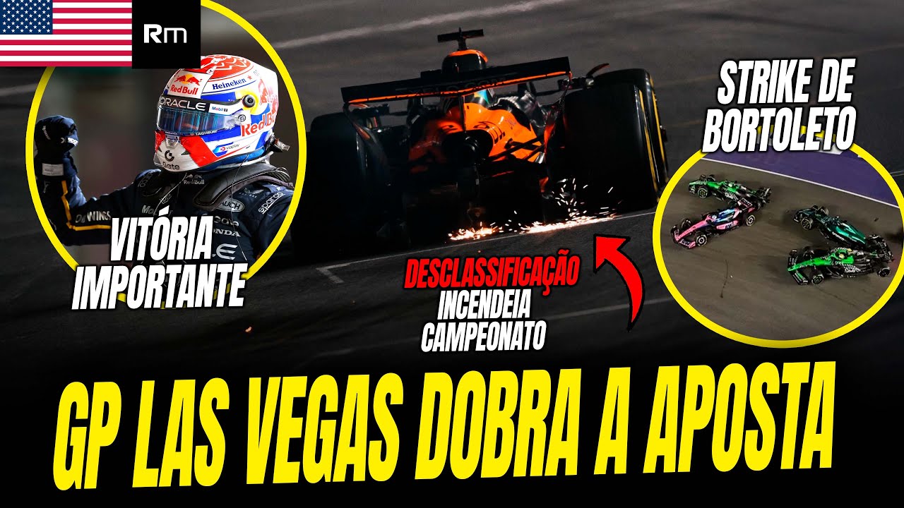 🚨MCLARENS DESCLASSIFICADAS, ANTONELLI DANDO SHOW, MAX VENCE E STRIKE DE BORTOLETO - GP LAS VEGAS #f1