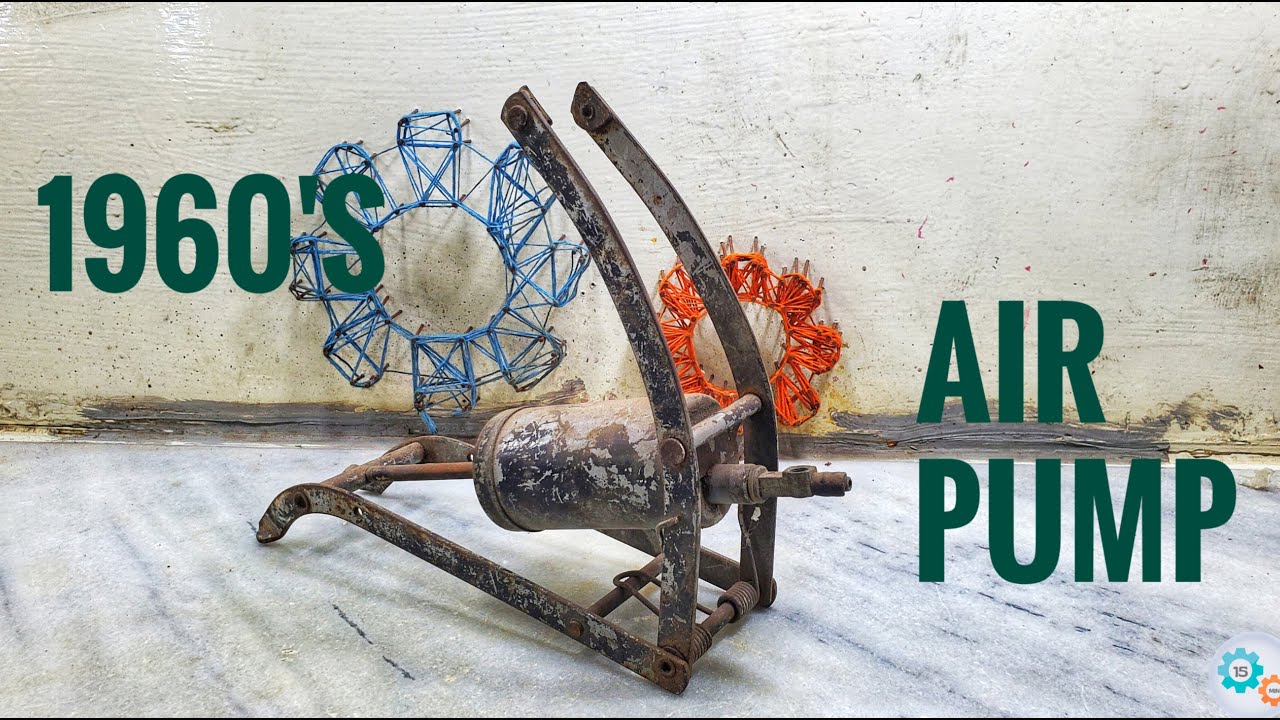 1960's German Air pump restoration / 15 MIN RESTORATION