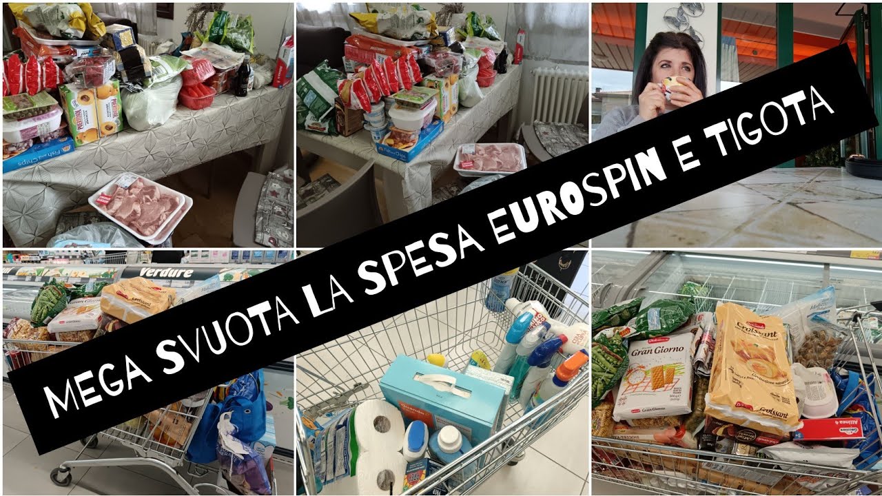 MEGA SVUOTA LA SPESA EUROSPIN E TIGOTA SPESA XXL