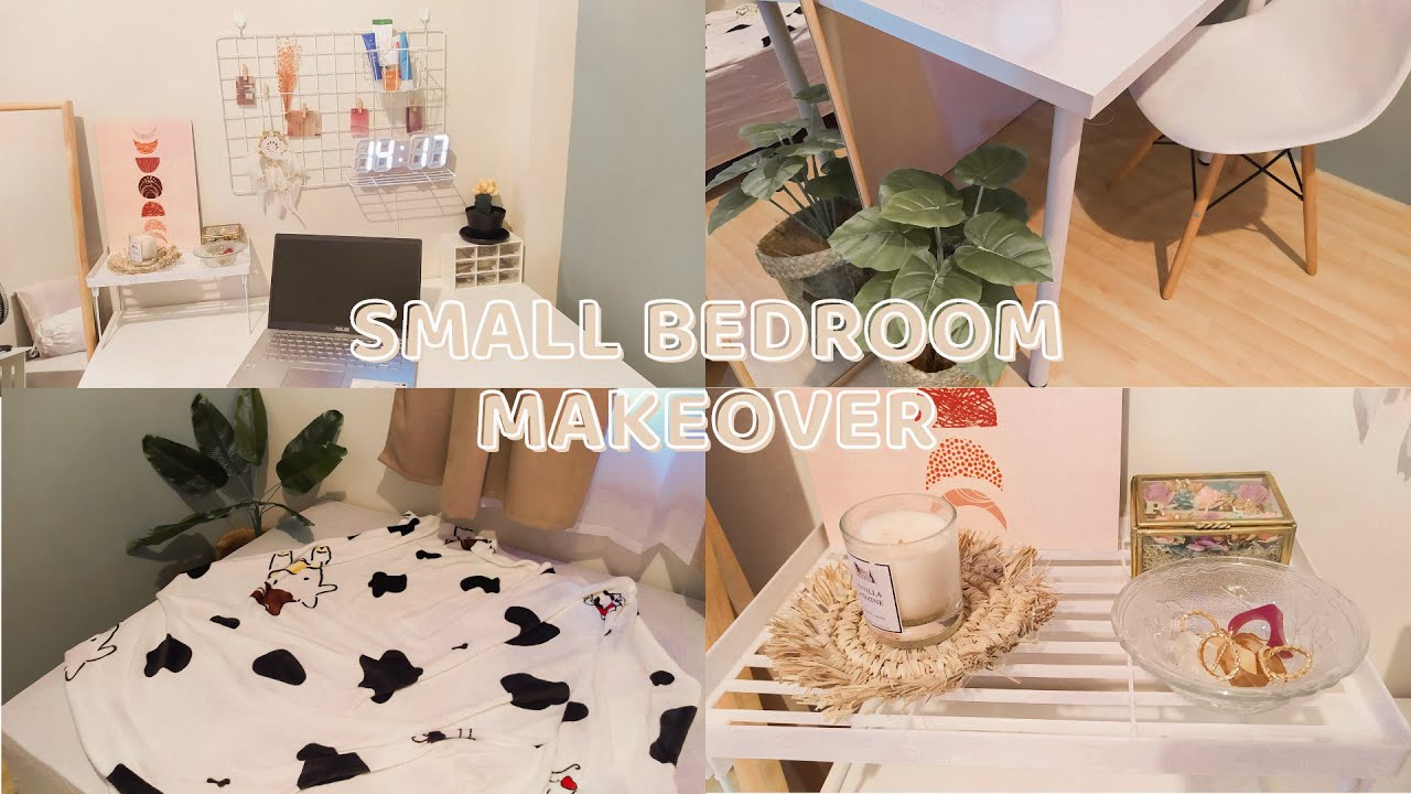 small room makeover 🌻 2,5 x 2,3 minimalist [pinterest inspired] | on a budget