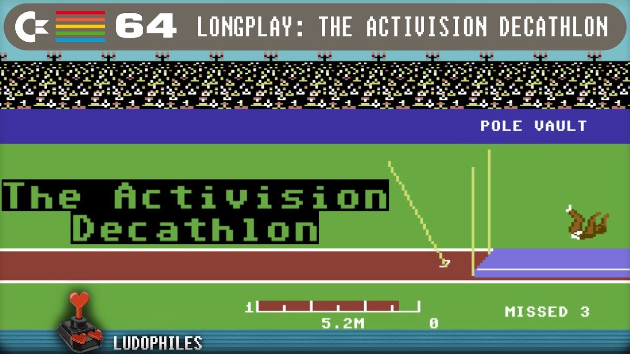 The Activision Decathlon C64 Longplay [168] Full Playthrough / Walkthrough #c64 #retrogaming
