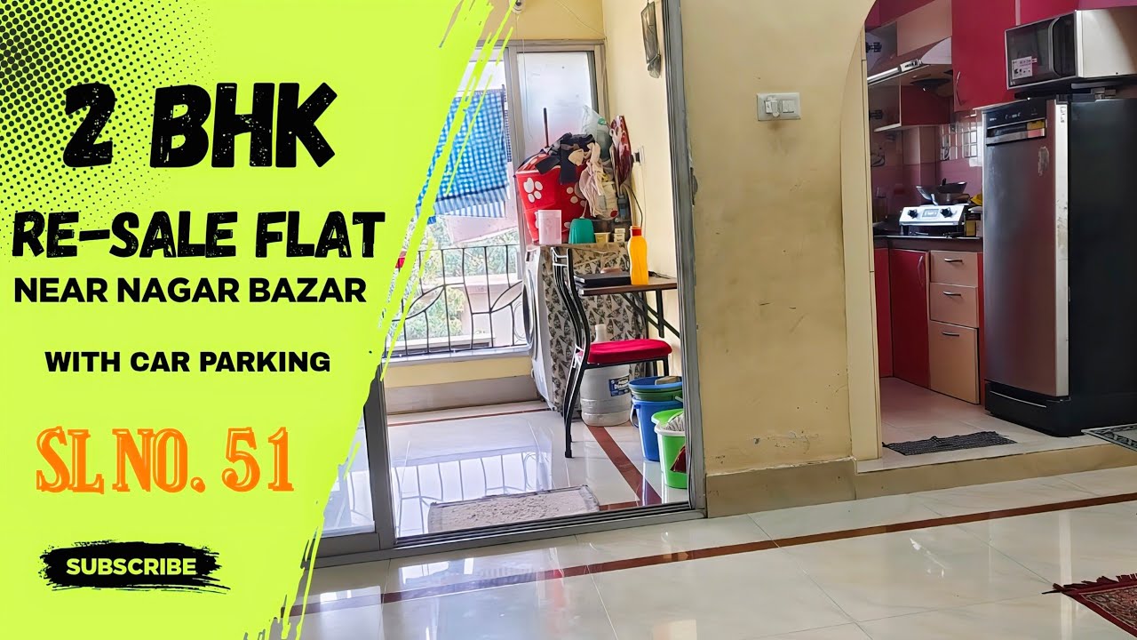 2 BHK Re-Sale Flat Near Nagar Bazar With Car Parking 
