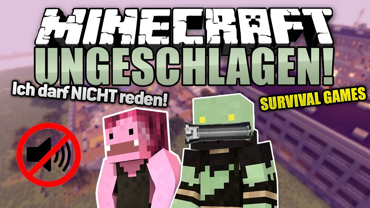 Ich darf NICHT REDEN sonst schlägt Caty zu! - Minecraft UNGESCHLAGEN #50 Survival Games | ungespielt