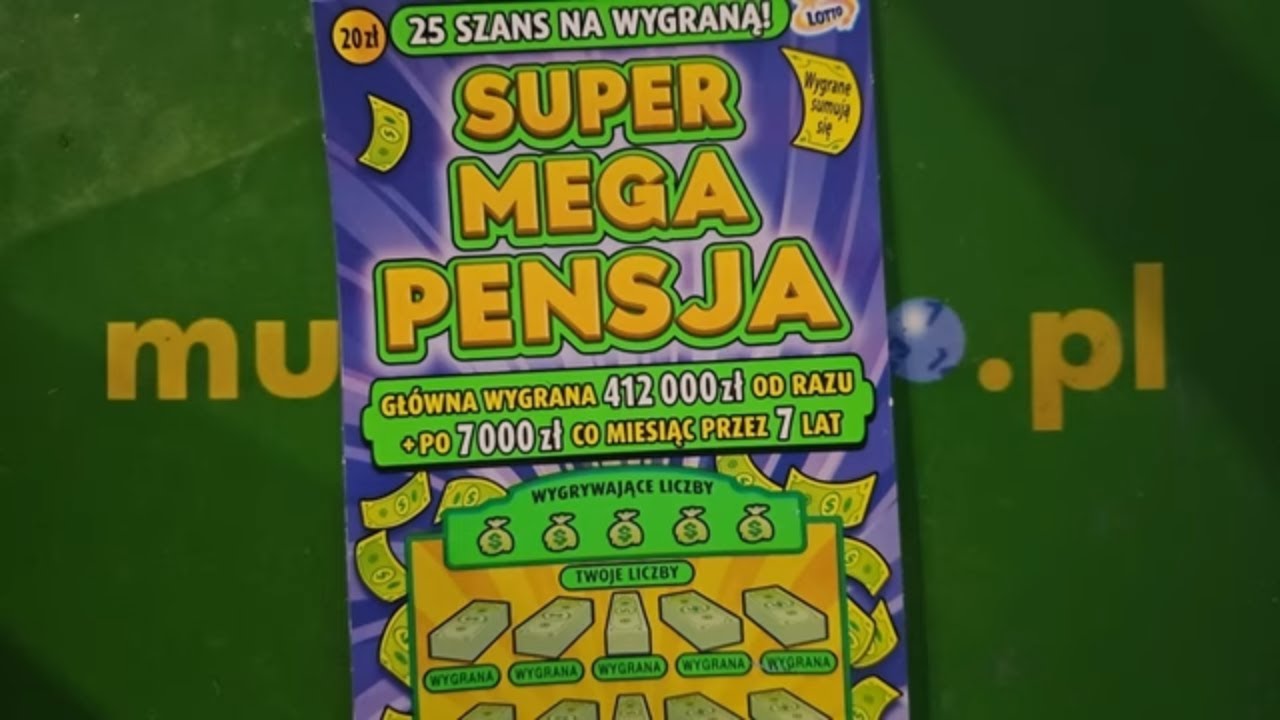 Zdrapki Lotto 🎲 Super Mega Pensja #0684 👉 Zakończenie Sprzedaży 25.09.2024