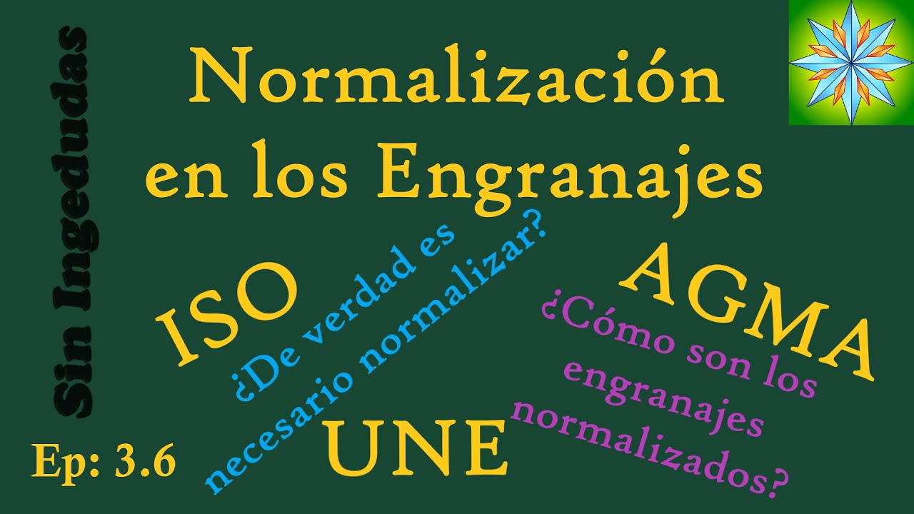 Ep: 3.6 | Engranajes normalizados: Conceptos b&aacute;sicos | Elementos de m&aacute;quinas | Sin Ingedudas