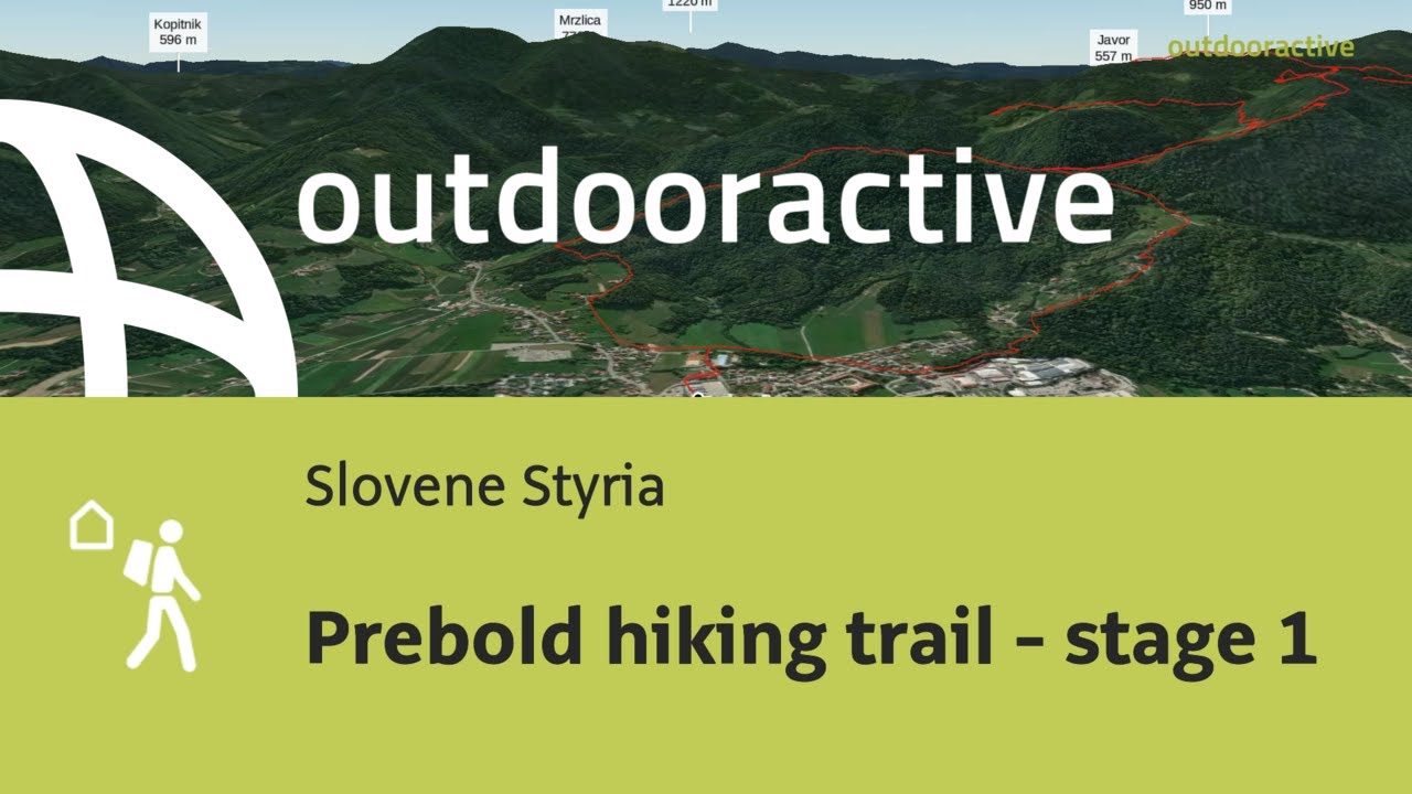 long-distance hike in Slovene Styria: Prebold hiking trail - stage 1