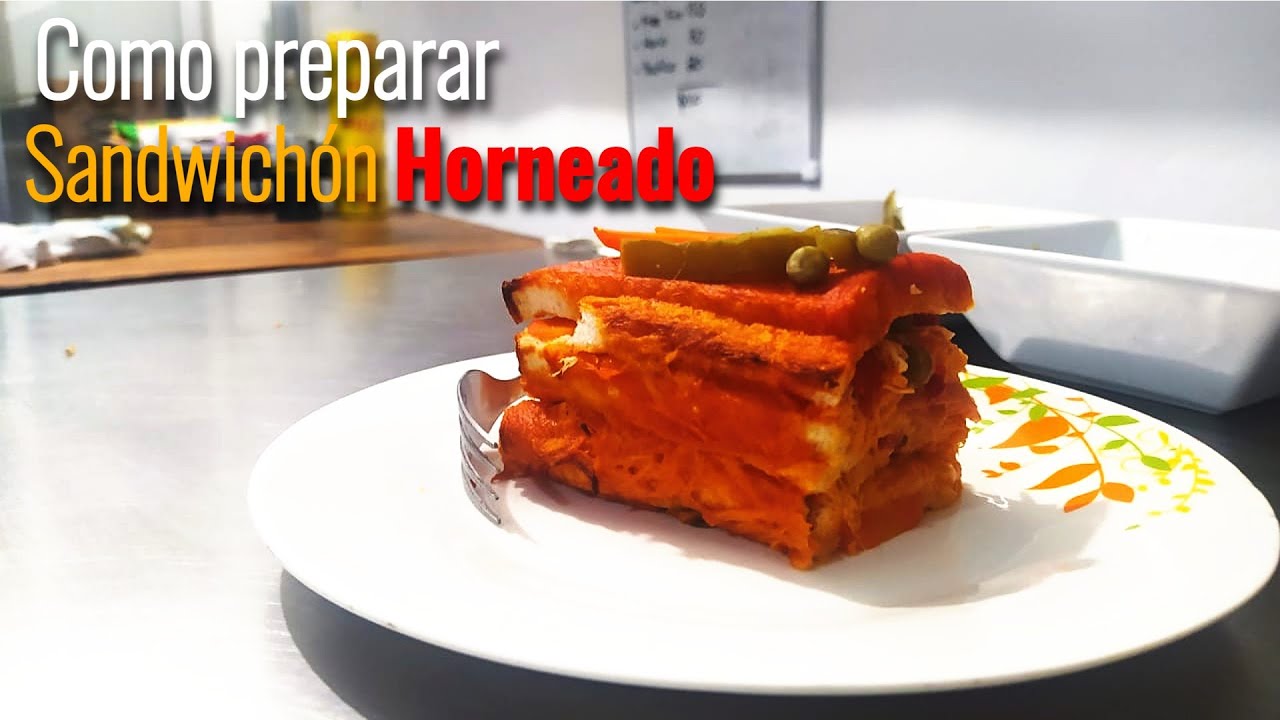 Como preparar un delicioso sandwichon horneado !!