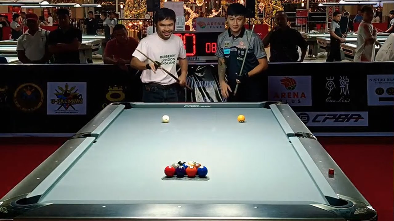 Manny Pacquiao vs James Aranas - Manny Pacquiao Tournament Elimination Round - Billiard Ball TV