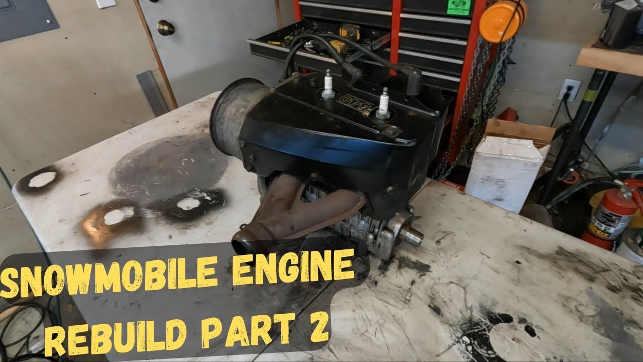 Snowmobile Engine Rebuild | Teardown Part 2. #vintage #snowmobile #sled