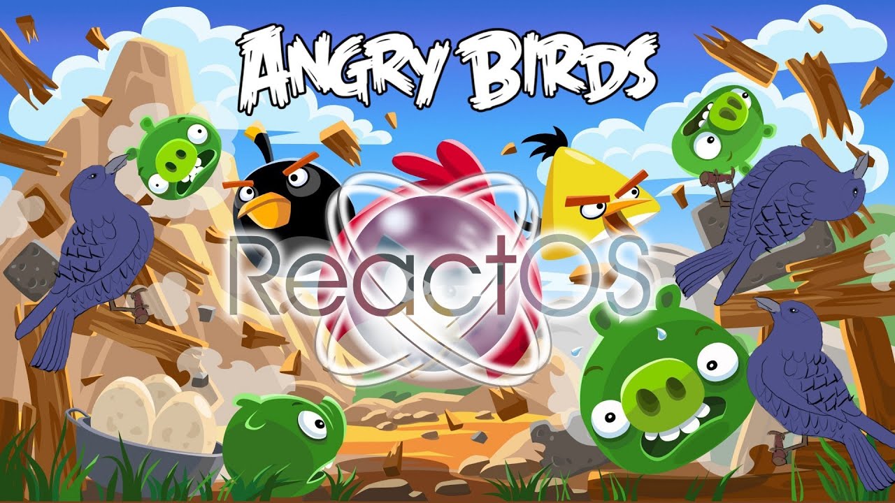 Angry Birds running on ReactOS on real hardware in Full HD