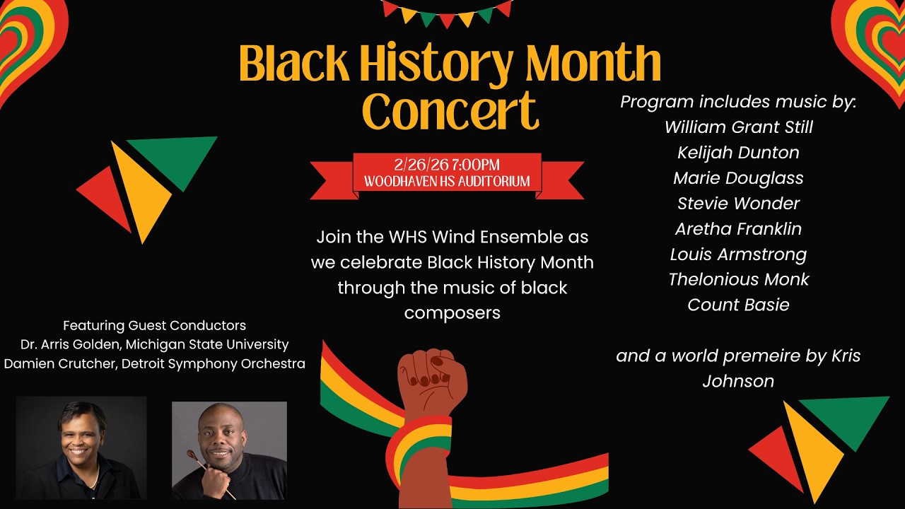 Woodhaven High School's 2026 Black History Month Concert